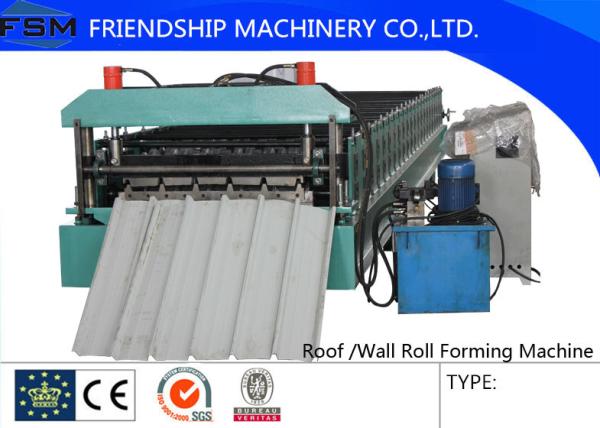 Roof Roll Forming Machinery 0-20m/min 7.5 KW Main Power And Siemens Control Panel