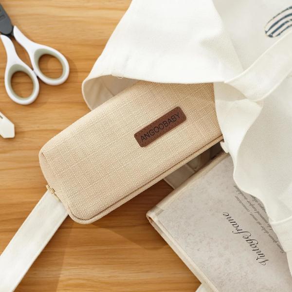 ANGOOBABY Маленький карандашовый чемодан Студенческий карандаш Сумка Монета Сумка Косметическая Сумка Офисная канцелярская Организатор для подростковой школы