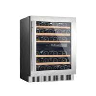 Reserva de espaço Refrigerador de aço inoxidável de zona dupla para armazenamento de cerveja de vinho