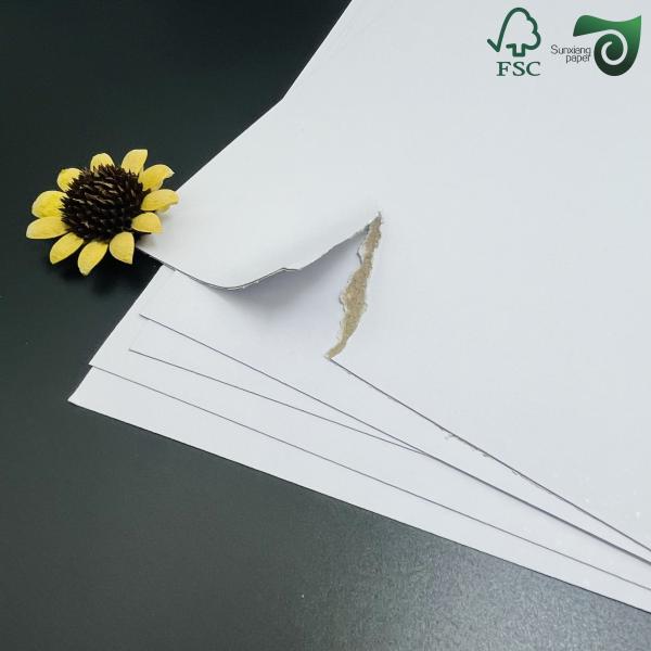 3mm Thick Grey Core Double Sided White Coated Duplex Laminated Board Sheets CCNB CCWB