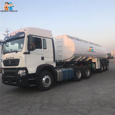3 Axles 32000 Liters Liquid Tanker Trailer Carbon Steel Diesel Fuel Semi Tractor Trailers