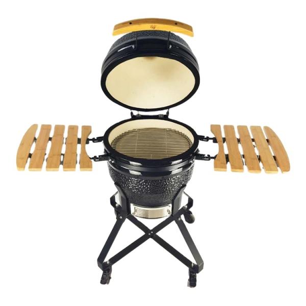 KIMSTONE 18 Inch Kamado Barbecue Rotiserrie Chicken Rotisserie Caja China Asador