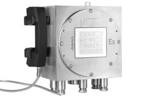 SS304 SS316 fixou telefones industriais com som e luz do IP