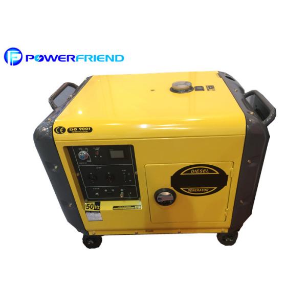 Residential Small Diesel Generators / Portable Silent Generator 5kw 6kw with Air cooled
