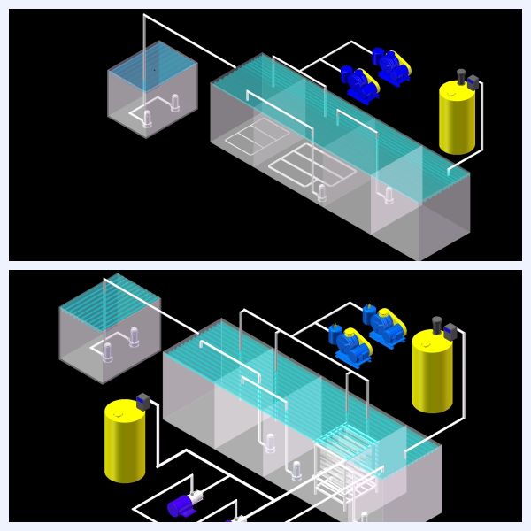 Electrical Control Cabinet With Intelligent PLC Control System Waterproof Structure For Automatic Sewage Treatment