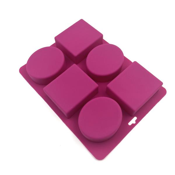 Nontoxic Practical Silicone Soap Mold heat Resistant 22.5x17x2.8cm