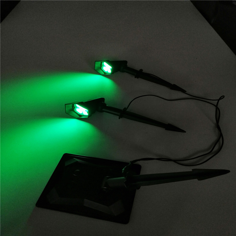 фара 300lm 3600mAh RGB солнечная, солнечный двойной свет пятна 6000K с датчиком движения