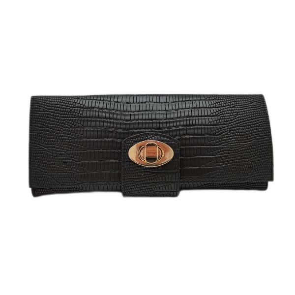 Real Leather Wallet Lizard Pattern Bifold Long Purses Card Holder for Women WA16