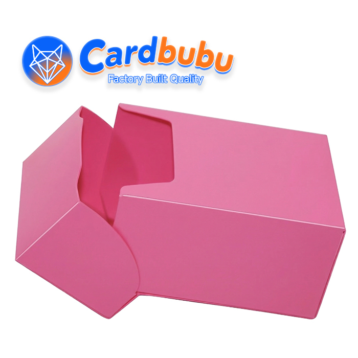 Rose Pink Plastic Deck Box Secure Lock Waterproof Trading Pokemon Card Storage