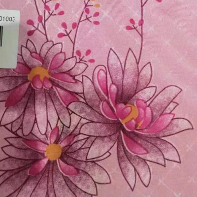 Tela do colchão do poliéster de W2.1m, tela 75g/M2 estofando floral