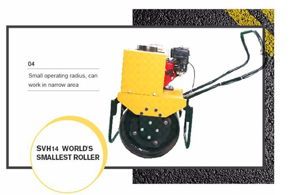 Paseo profesional detrás del solo rodillo de camino del tambor con la velocidad giratoria 3600rpm