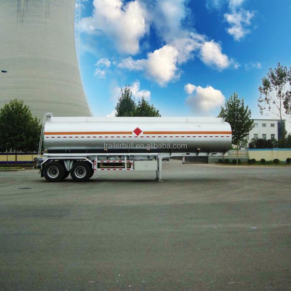 28000L Capacity Carbon Steel Fuel Refuel Tank Semi-Trailer for Diesel Gasoline Delivery