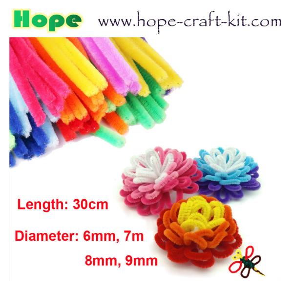 Pipe Cleaners, Chenille Stems for kids DIY material STEM craft kit 6mm X 30cm 12 inch hobbies hand-crafted material