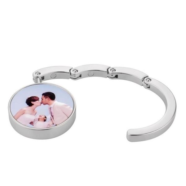 Diy Photo Print Bag Hooks Dye Heat Transfer Print Sublimation Blank Metal Hook Bag Hanger For Table