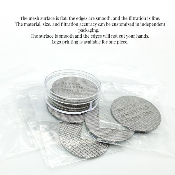 1.7mm Stainless Steel Coffee Puck Screen for Eco-Friendly Espresso Machine Filter Gasket