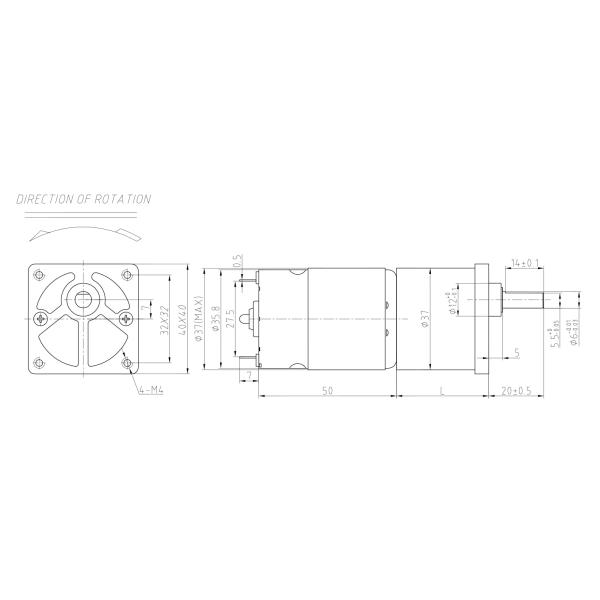 Rs 545 15 Rpm 10kg Cm Torque 12V Dc Gear Motor 24v 6V 10W 20 Rpm TJP37FGb