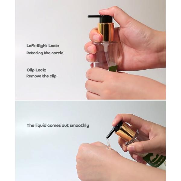 Gold Aluminum Plastic Lotion Pump Treatment Cream Pump Foundation Pump