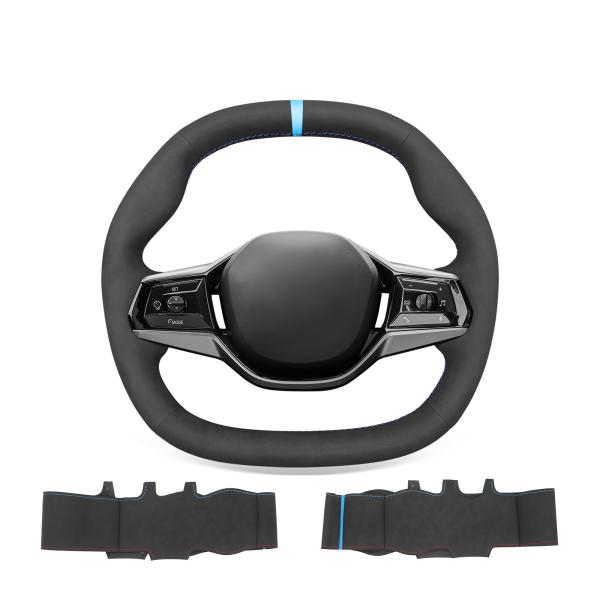 Customized Hand Stitching Steering Wheel Cover for BMW 5 Series i5 G60 G61 2023 2024