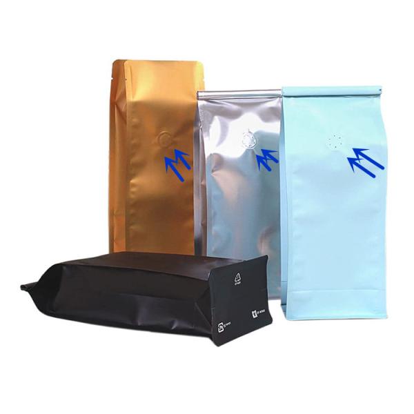 Moisture Proof Eco Flexible Zipper 500g Packaging Coffee Bags