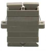 ISO RoHS Plastic Simplex  SC/PC Multimode Fiber Optic Adapter beige color