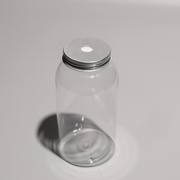 500ml Round Empty PET Beverage Bottles With Aluminum Or Plastic Cap
