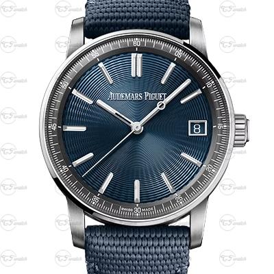 Audemars Piguet Code 11.59 Blue Dial 41mm Automatic Watch Stainless Steel Case Date Display