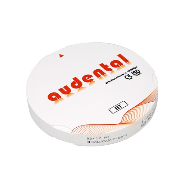 Круглый CAD CAM Стоматологический цирконий Блок Белый Высокая прозрачность 37%