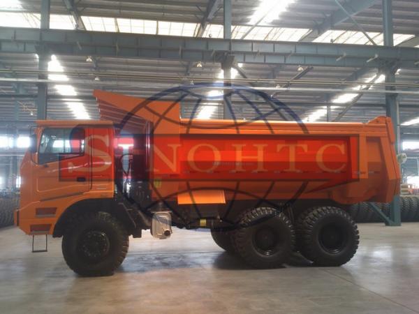U Shape Rigid Dump Truck , Single Side Cab 50 -  60 Ton Heavy Dump Truck