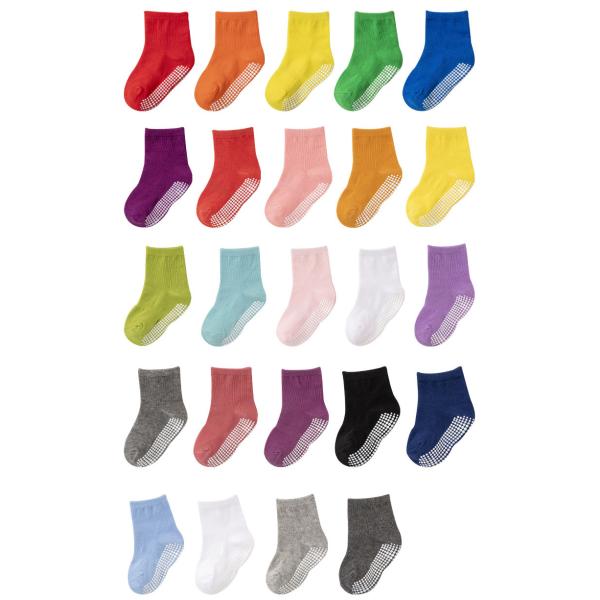 Non Slip Ankle Children'S Cotton Socks Navy Blue For Toddlers Boys Girls