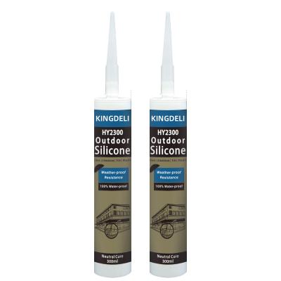 O silicone branco preto da janela calafeta o tempo resistente com 280ml 300ml