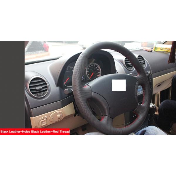Black Leather Steering Wheel Cover for Great Wall Haval Hover H3 H5 Wingle 3 Wingle 5