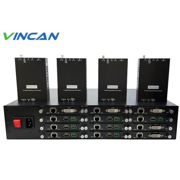 UHD 1080p 1x12 HDMI HDBaseT Extender / Splitter + Receivers 195ft