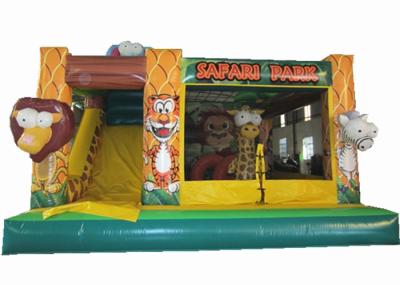 Safari park inflável combo elefante inflável combo animal inflável para venda