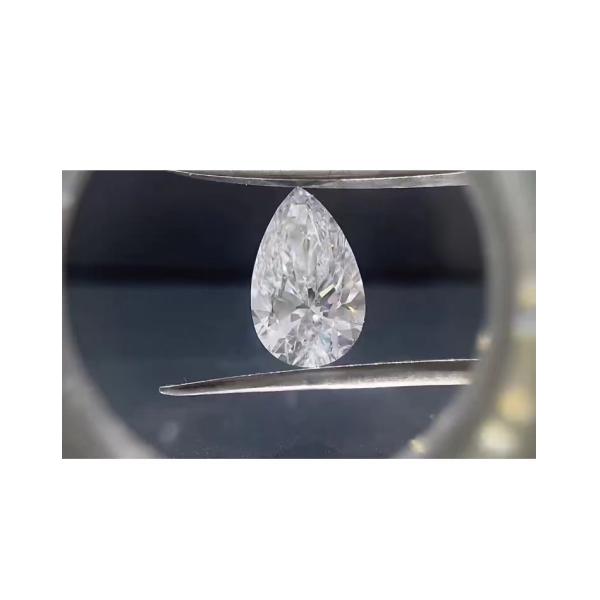 Pear Shape Lab Created Diamonds Cultivated CVD Diamonds Pass The Test No Bow Tie