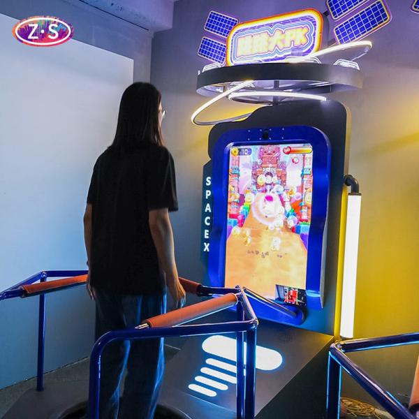 1080P Smart Trampoline System Team Challenges Interactive Gaming