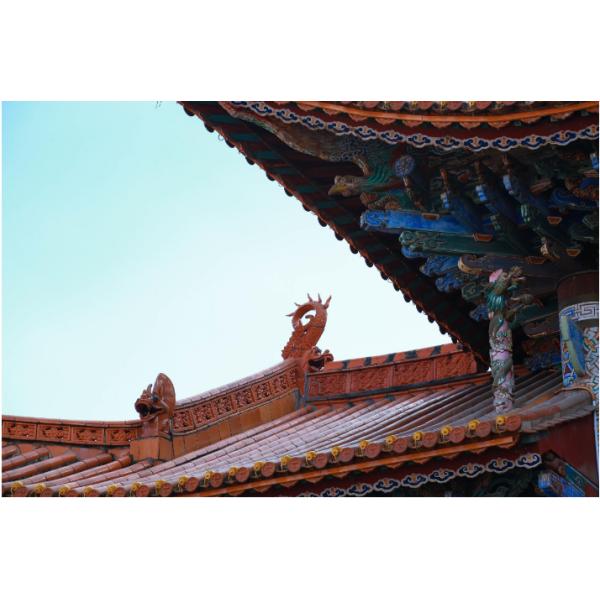 Античная китайская традиционная крыша Ридж пиона черепиц для украшения крыши