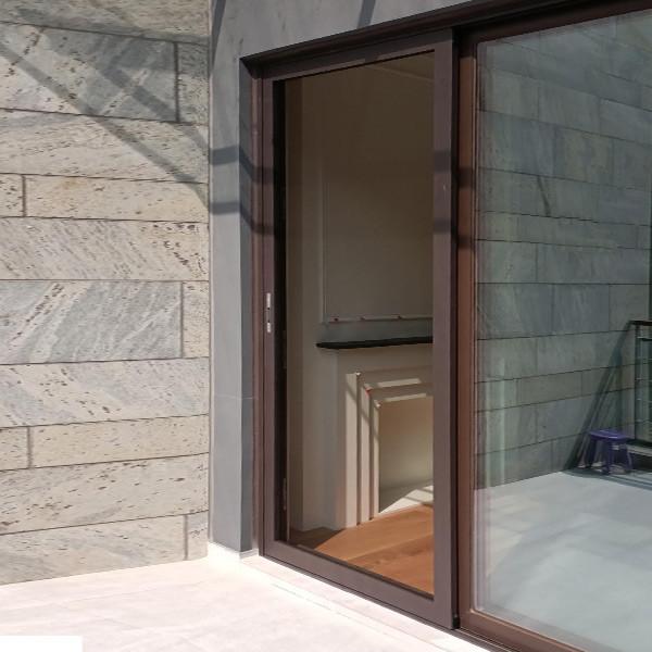 Residential Retractable Flyscreen Doors Aluminum Sliding Screen Door