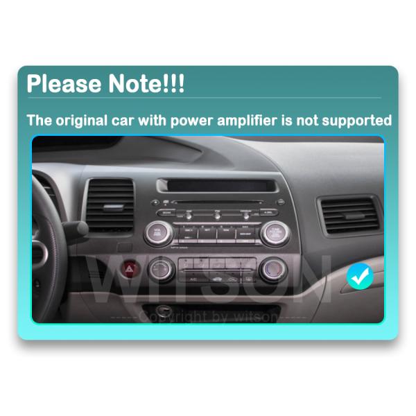 12,3» умных ультра широких экранов для стерео 2005-2012 мультимедиа касания QLED автомобиля Honda Civic видео-