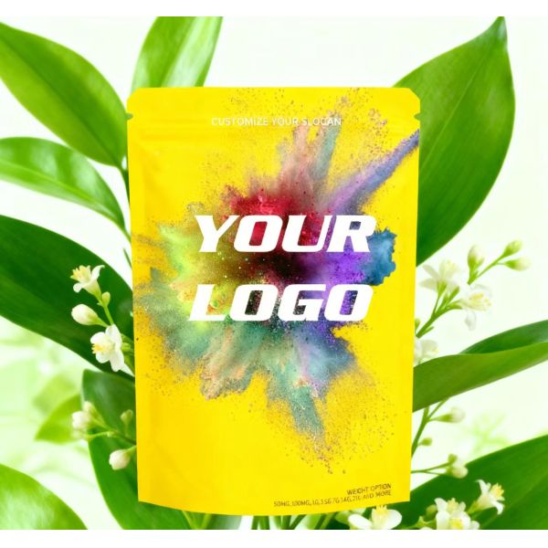 Customizable Durable PE Stand-Up Zipper Pouch with Gravure Printing Moisture Proof Food Grade Packaging for Cocoa Powder Snacks