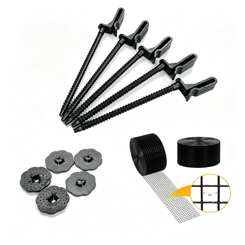 120mm Black Nylon Solar Panel  Bird Guard Fastener Clips