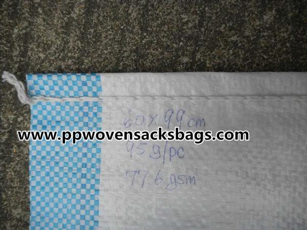 Blue Strip Fertilizer Packing PP Woven Bags