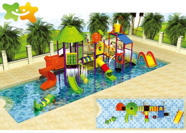 Indoor Outdoor Children'S Outdoor Water Slides Galvanized Pipe Strong Structure