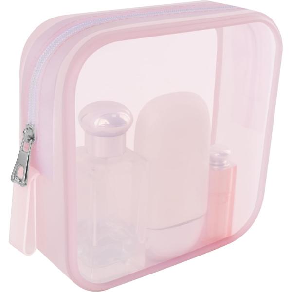 Smooth Soft Silicone Makeup Bags Lightweight Waterproof