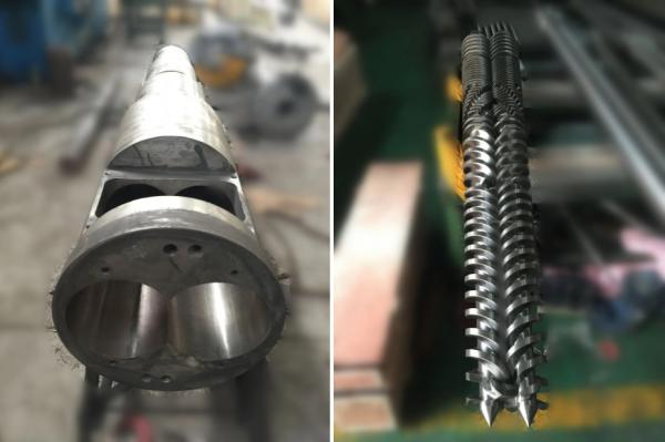 Tambor de parafuso duplo cônico para extrusora de tubulação de PVC 80/156 65/132 55/110 50/105
