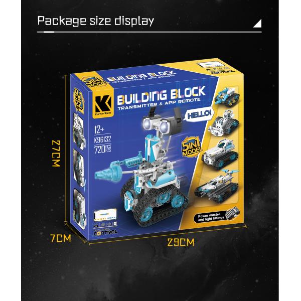 Induction Remote Control Robot Toy Building Kit for Boys 8-14 Years Old DIY Engineering