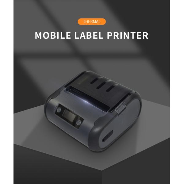 TSPL CPCL Black Portable 80mm 3 Inch Label Printer 6x4 Bluetooth