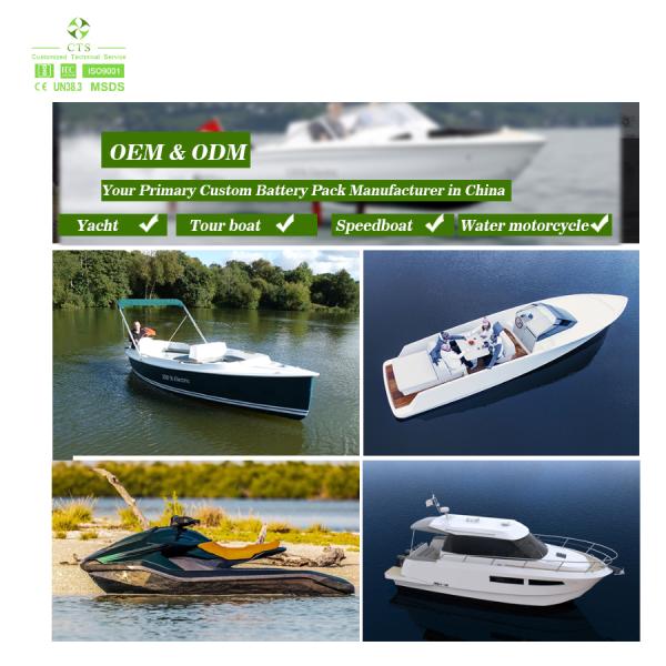 CTS Electric Boat Battery 30kwh 96v 200ah 300ah Lithium Battery Pack For Ev Boats