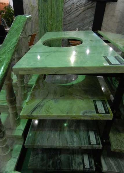 Multi Color Marble Stone Countertops , Marble Kitchen Worktops Polished / Honed Finishing