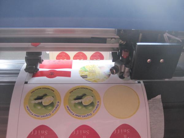 Adhesive Digital Label Cutter Roll To Roll , Automatic High Efficiency