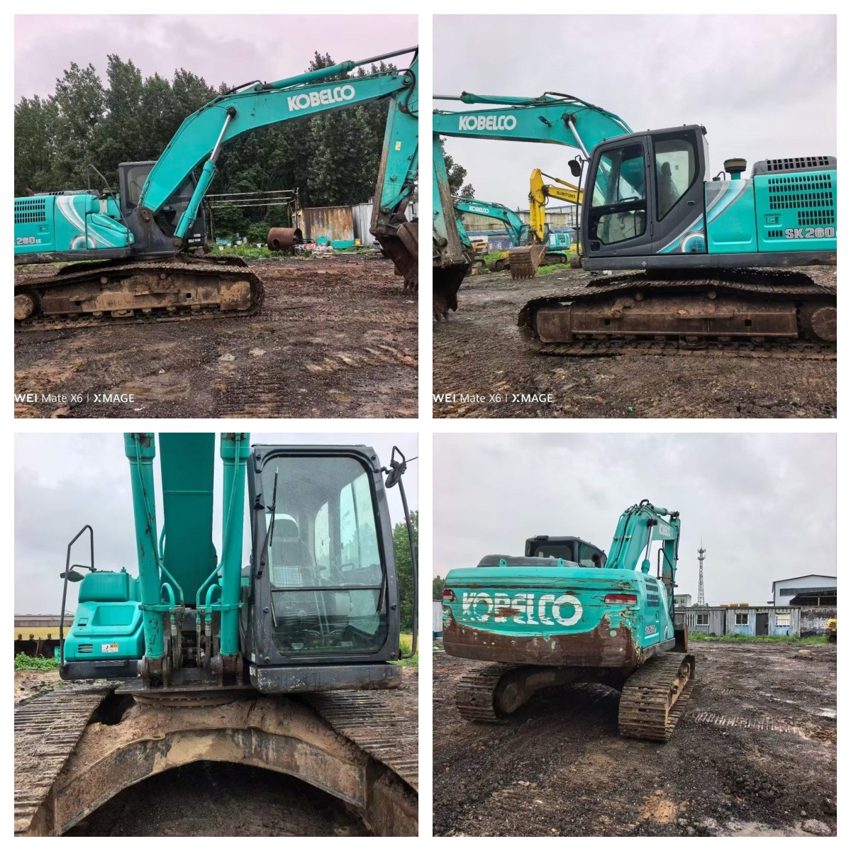 Used KOBELCO SK260LC Hydraulic Excavator 1.2m³ Bucket 132kW Engine 25200kg Operating Mass Long Crawler Undercarriage
